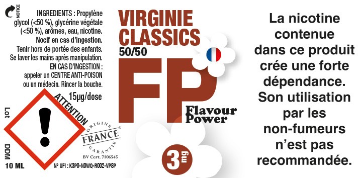 e-liquide classic blond virginia E-liquide naturel Vincent - Virginia (10ml)